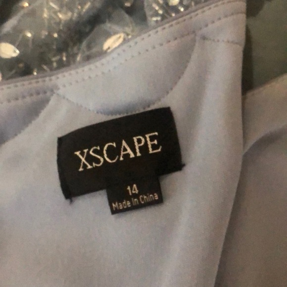 Stunning light blue sequins dress - Picture 3 of 8